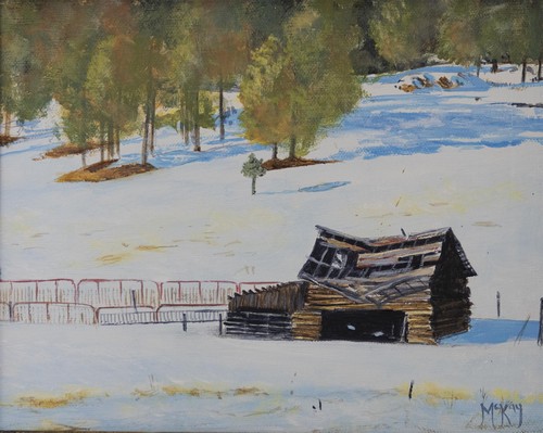 Barn in Divide, CO 8x10 $500 at Hunter Wolff Gallery